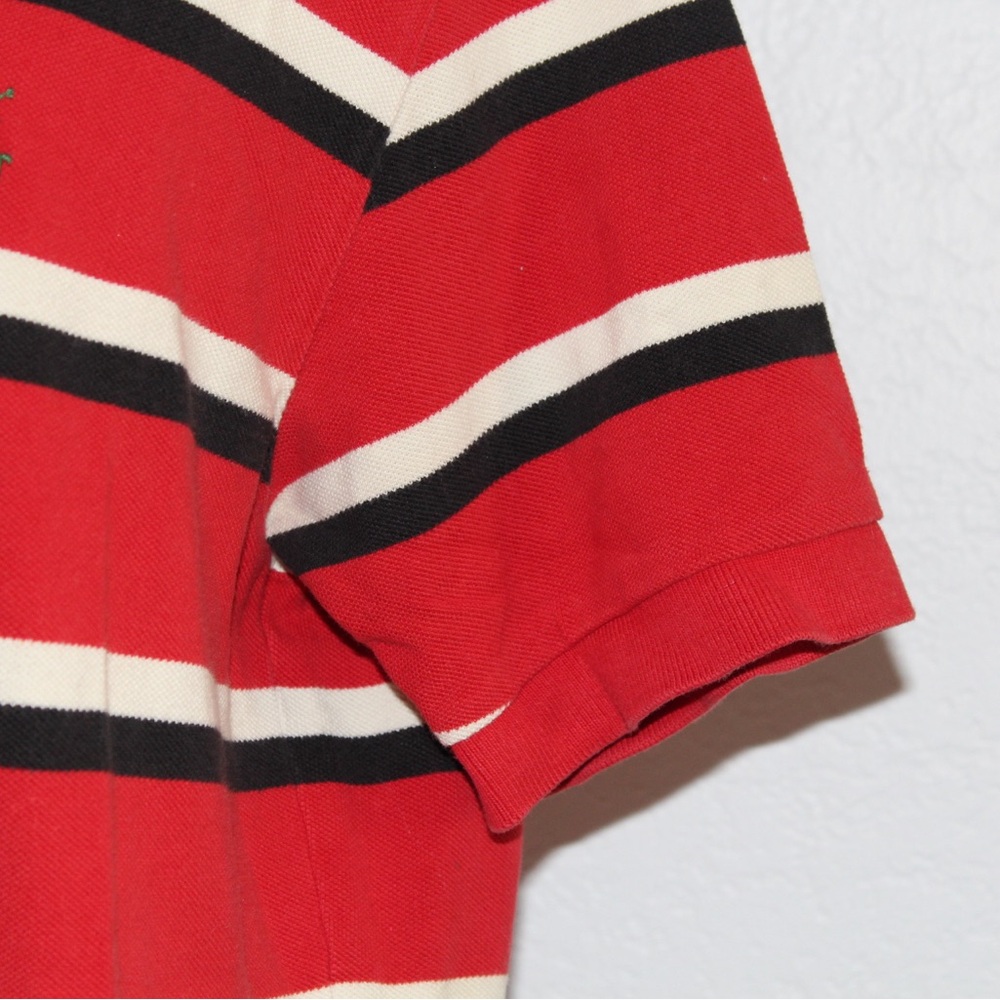 Red Navy Stripe Polo - Picture 6 of 6